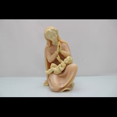 9 1/2" Soapstone Madonna & Child SKU C555-079